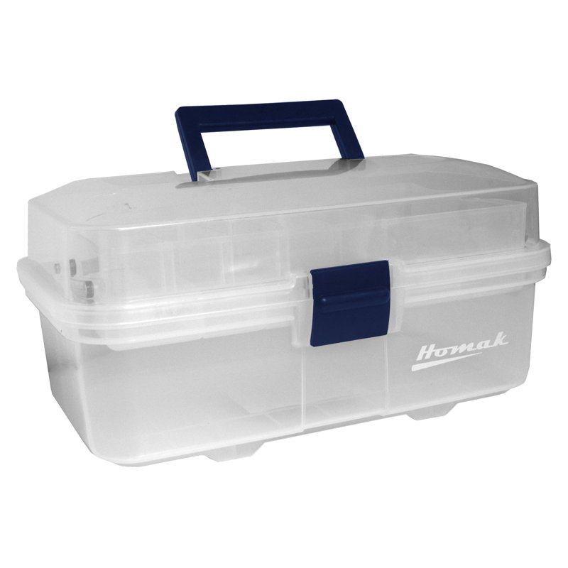 Boîte à outils transparente en plastique 13 po