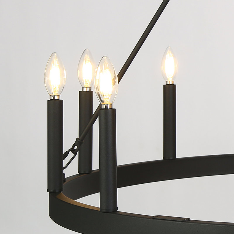 Lustre sur roulettes surdimensionné à 39 lumières de style l 39,4 po Otho