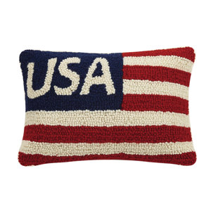 USA Striped Lumbar Throw Pillow
