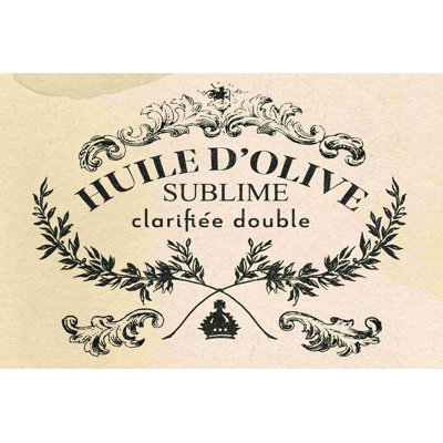 Antique French Label IV - Impression sur toile tendue