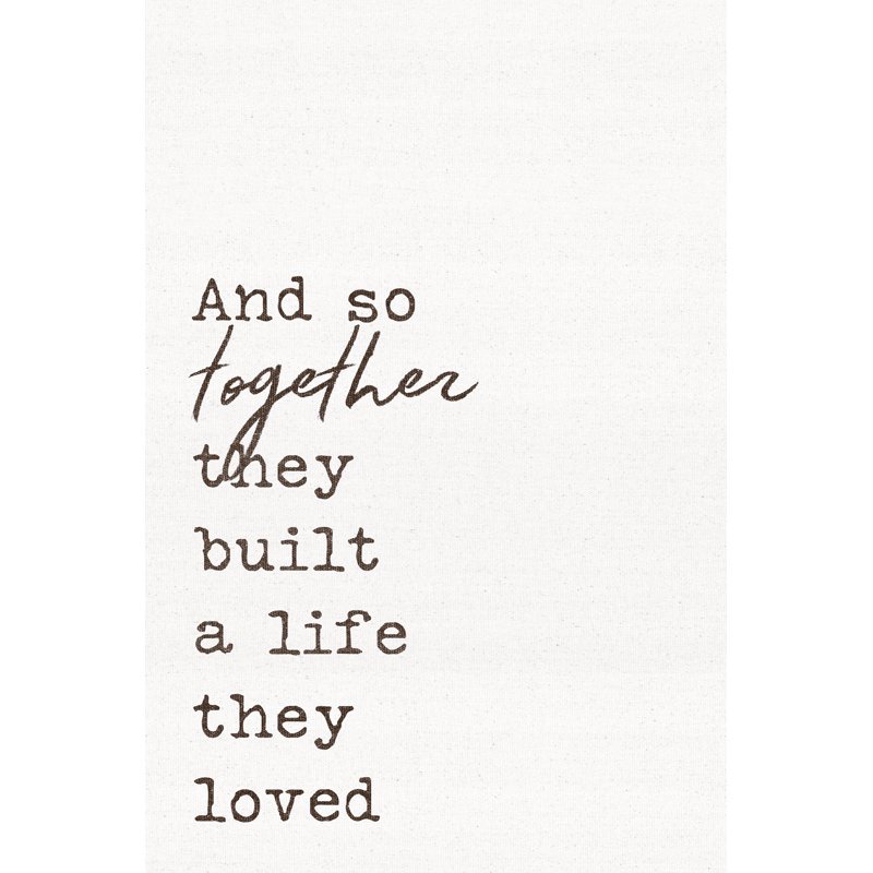 And So Together They Built Brown - Wrapped Canvas Print, 46cm H x 30cm W x 3.8cm D