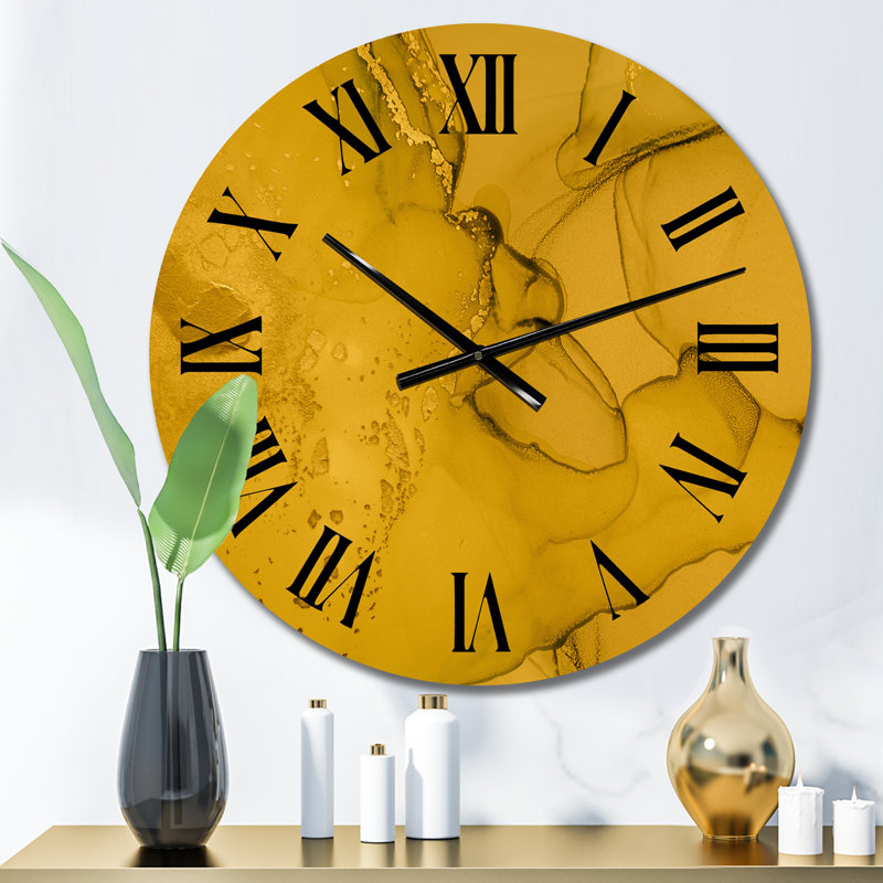 Horloge murale or moderne I, Petit
