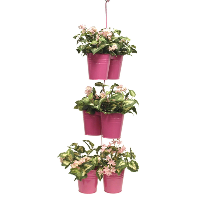Pot de fleurs suspendu en métal Obadiah