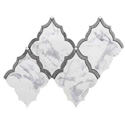 Stately Hudson 9.5" x 15" Porcelain Mosaic Wall & Floor Tile