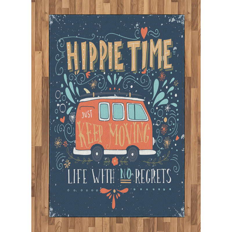 Tapis décoratif Hippie, Rectangle 4 pi x 5 pi 8 po