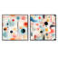 Connon - Ensemble de 2 collages carrés à formes abstraites-101846628-101846629
