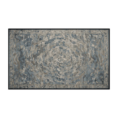 Machine Washable Gray Area Rug