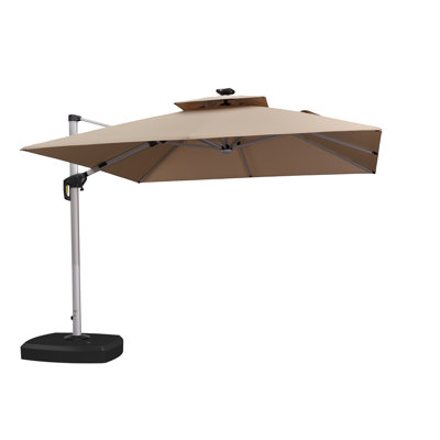 Parasol carré à DEL 120 po