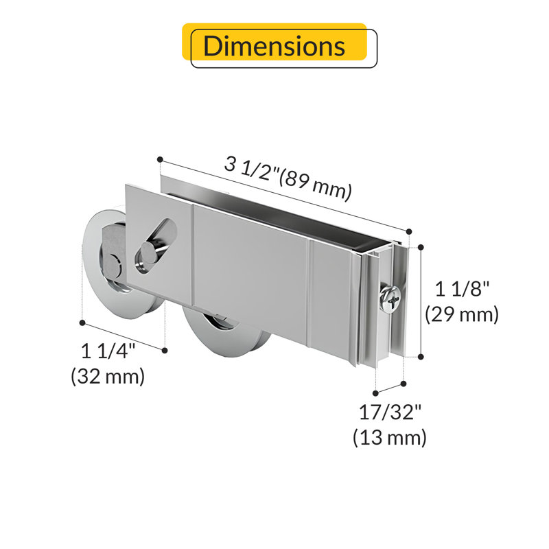Rouleau tandem en acier inoxydable Brixwell 9-368SS