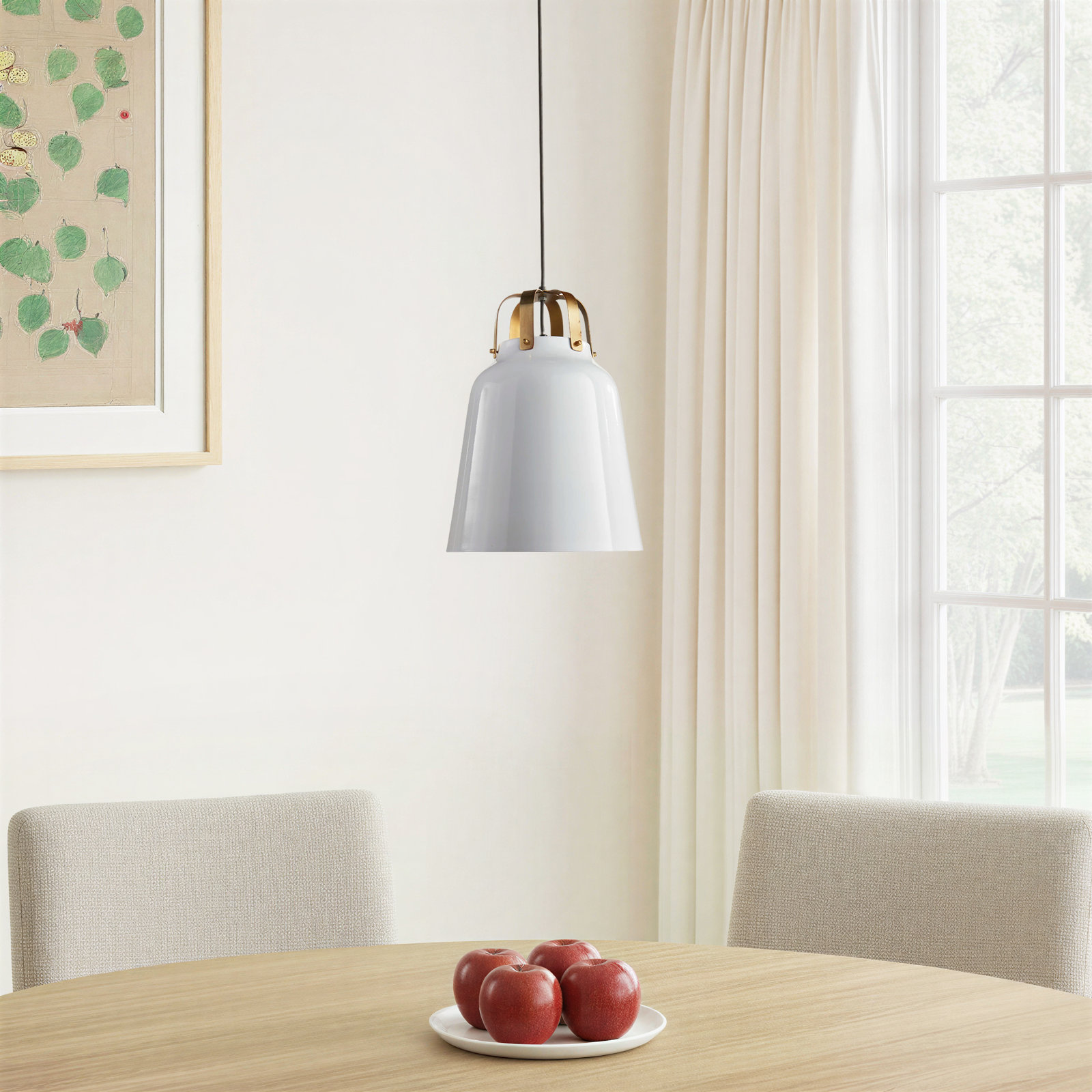 Single Light Metal Pendant
