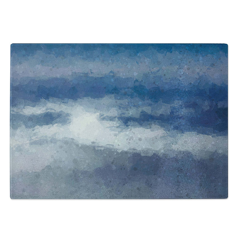 Glass Mist of Time in Abstract Chopping Board, 39 cm W x 28.5 cm L