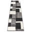 Tapis noir à motif géométrique Marci-22790406