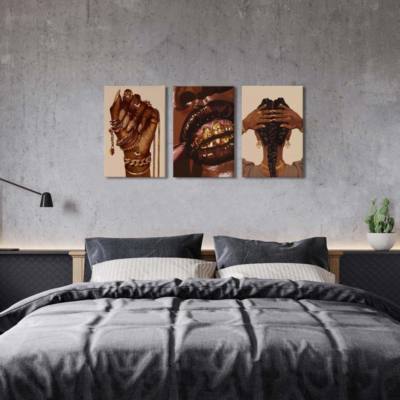 3 Piece Wrapped Canvas Wall Art