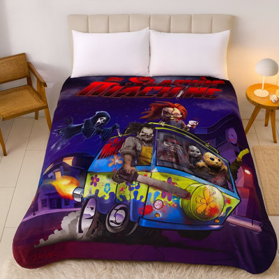 Plush Queen Size Horror Blanket - Extremely Soft