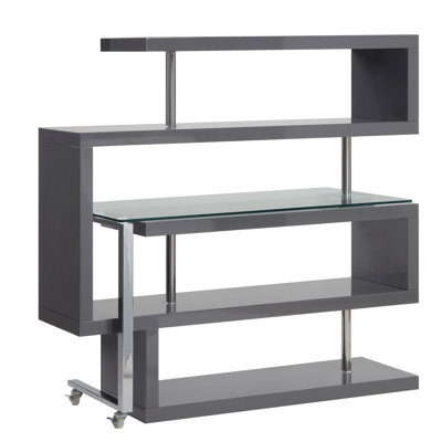 Jovina Glass L-Shape Desk