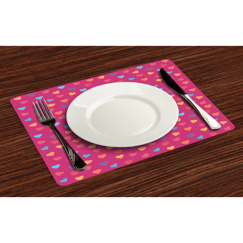 Polyester Abstract Rectangle Placemat