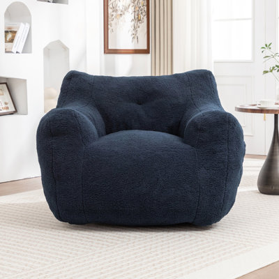 Fauteuil à billes surdimensionné avec rembourrage en mousse à mémoire de forme haute densité