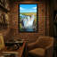 «Scenic & Cityscapes Victoria Falls Waterfall Rainbow Landscape», reproduction d'art-901454653