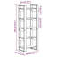 Ghala 160cm H Solid Wood Etagere Bookcase-1694746641-1687947773