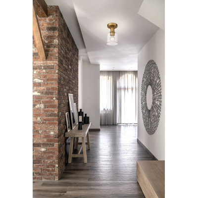 Alhana Glass Semi Flush Mount