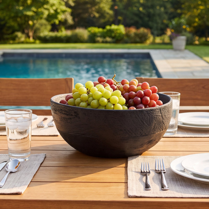 AllModern Wilkes Wood Serving Bowl