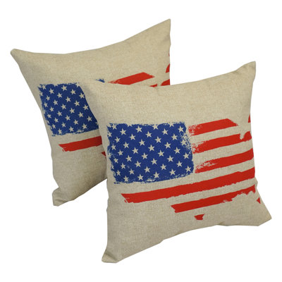 Outdoor Reversible Throw Pillow