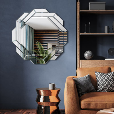 Miroir biseauté octogonal