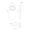 Extérieur, 15 po, travertin, verre transparent-2129552693