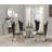 Teller Round Glass Top Dining Table