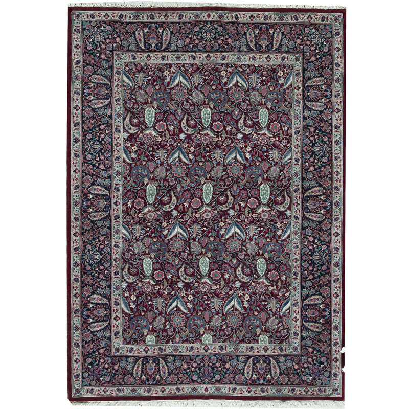 Tapis rouge noué à la main de haute qualité