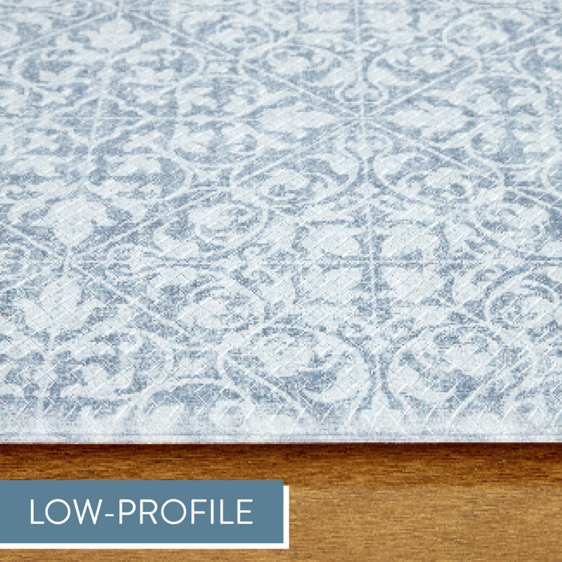Comfort Plus Blue Rectangular Memory Foam Anti-Fatigue Mat