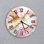 Horloge murale en marbre rose, décor de maison en verre trempé, décor abstrait doré - montre de salon moderne, cadeau de pendaison de crémaillère de chambre à coucher rosé