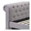 Lit de jour Justice en tissu gris fumée avec couchette (simple)