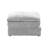 6Pc Modular - Modern Suede Fabric Graphite Color Back Sectional Granite Cushion