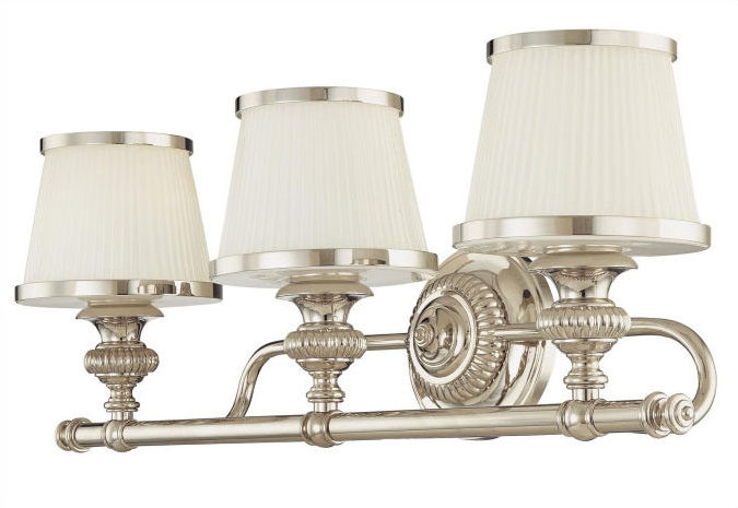 Milton 3 - Light Vanity Light, Polished Nickel