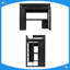 Lit mezzanine en bois massif avec bureau en forme de L et 4 tiroirs, lit mezzanine haut en placage de frêne avec bande lumineuse à contrôle intelligent APP, ports de chargement USB et tablettes ouvertes à 4 niveaux-728697084-728697081