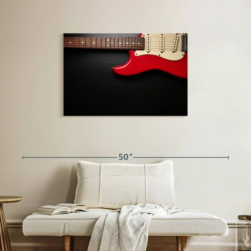 Guitare électrique Abarca Classic Red, H 24 po x l 36 po