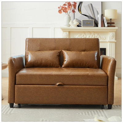 Convertible Sleeper Bed, Adjustable Oversized Armchair  with Three USB Ports for Small Space