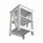 White Table with 2 Shelves