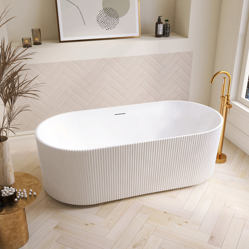 Baignoire de trempage autoportante en acrylique 66,9 po. X 31,5 po. Linyi