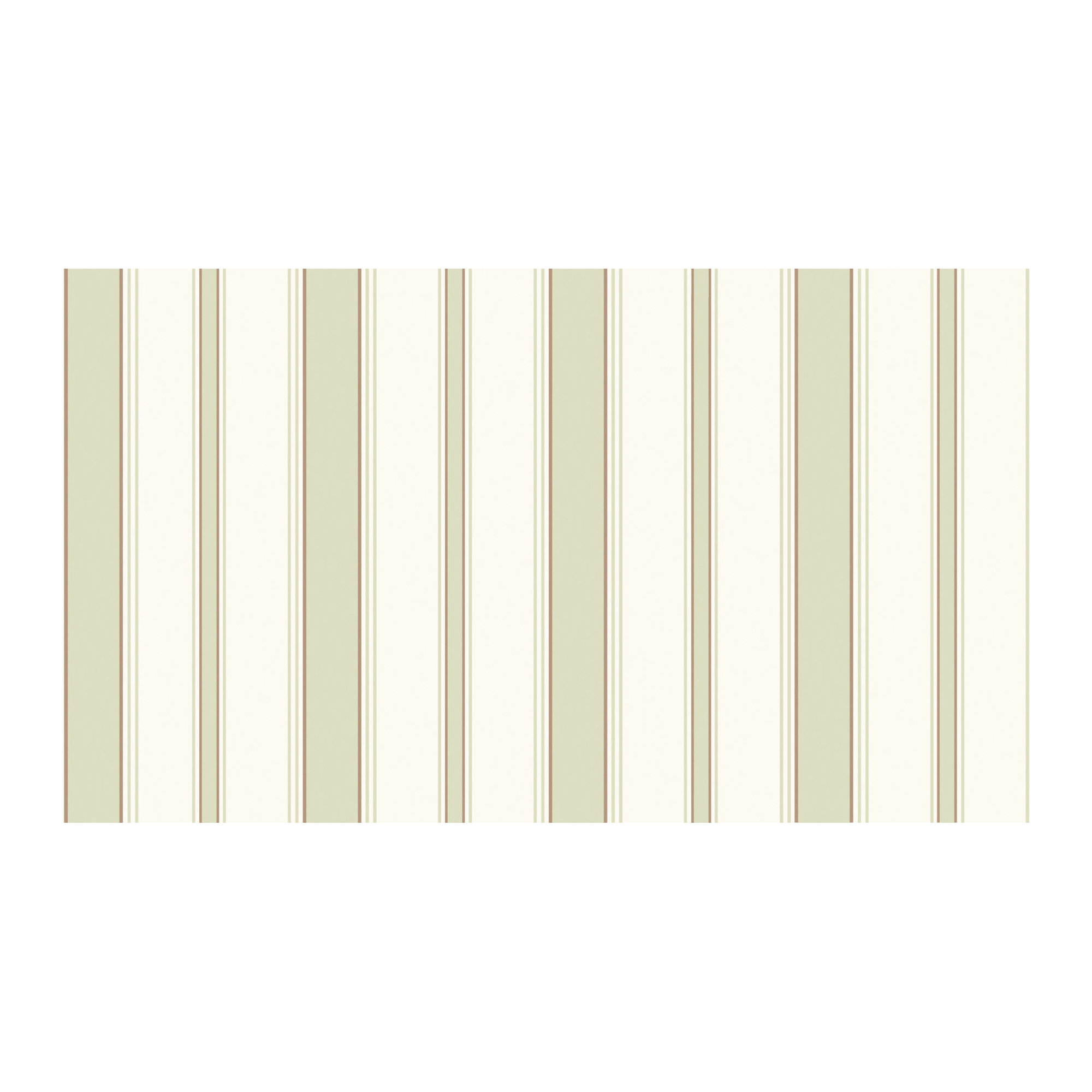 Cambridge Striped Wallpaper, Olive
