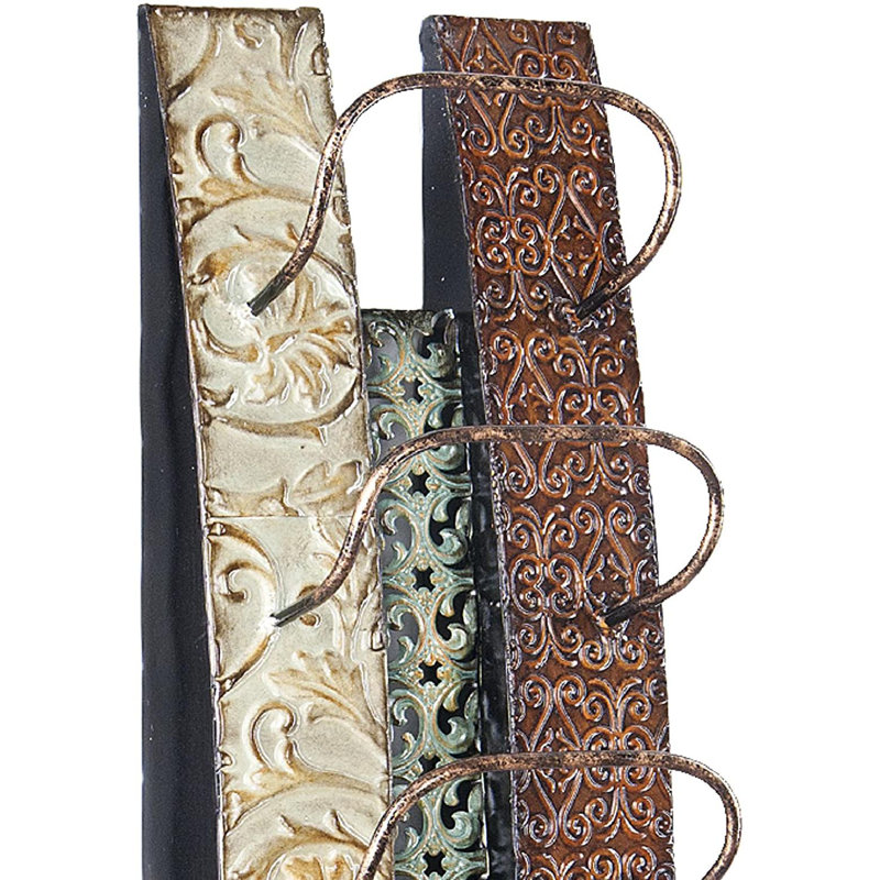 Zendaya 6 Bottle Wall Mounted Wine Bottle Rack