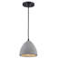 Zac 1 - Light Concrete Dome Pendant