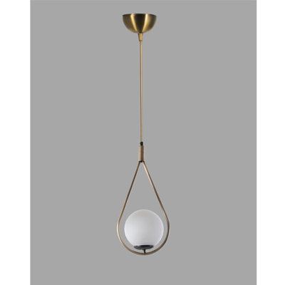 Luminaire suspendu en forme de goutte à 1 lumière Willmore
