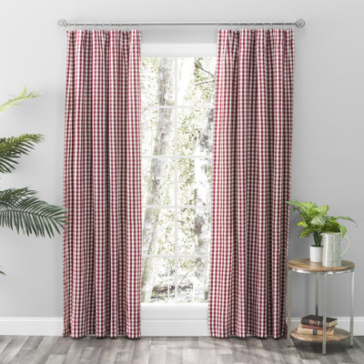 Alula Plaid Room Darkening Cotton Curtain Set