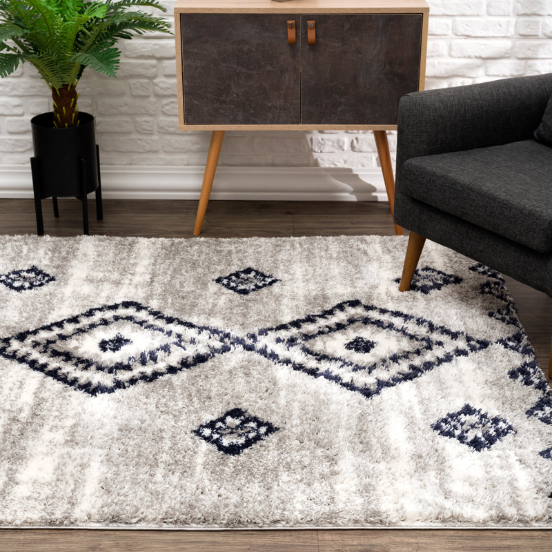 Moroccan Indoor Rug, Rectangle 3'9" x 5'6"