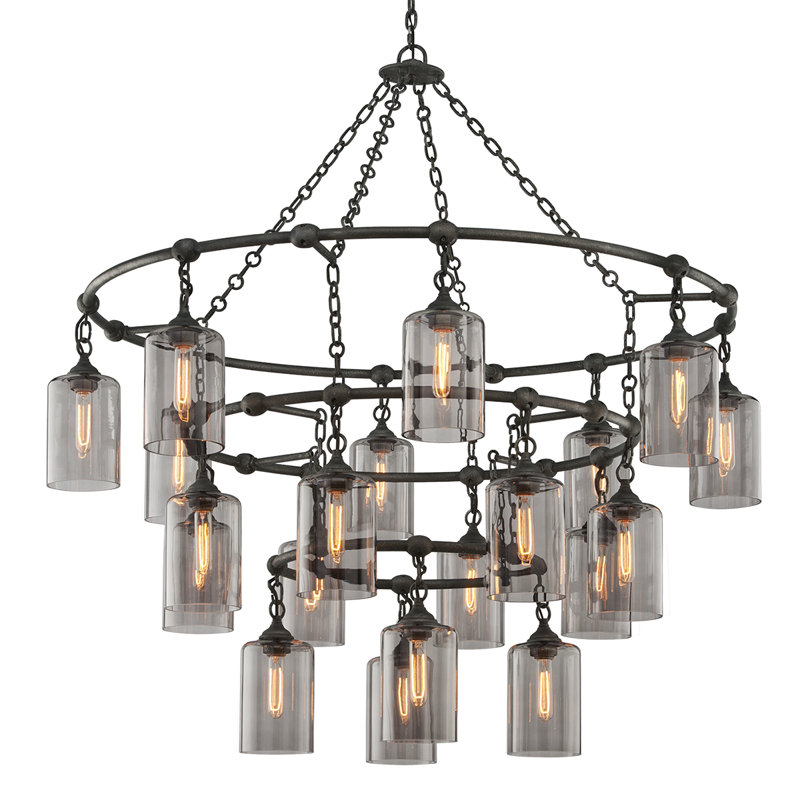 Gotham 20 - Light Wagon Wheel Chandelier