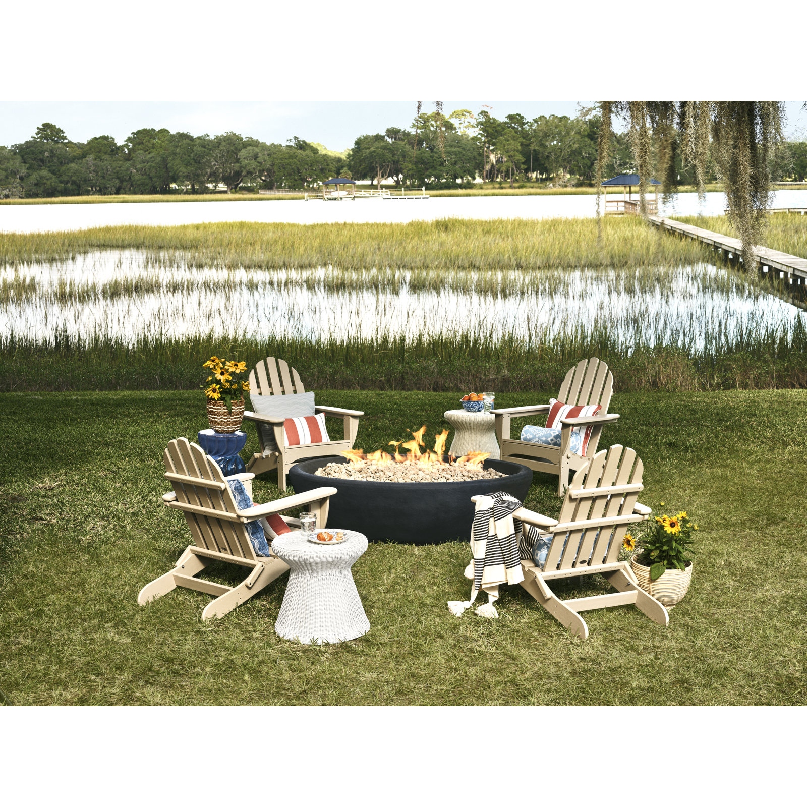 POLYWOOD® Classic Adirondack Chair, Sand