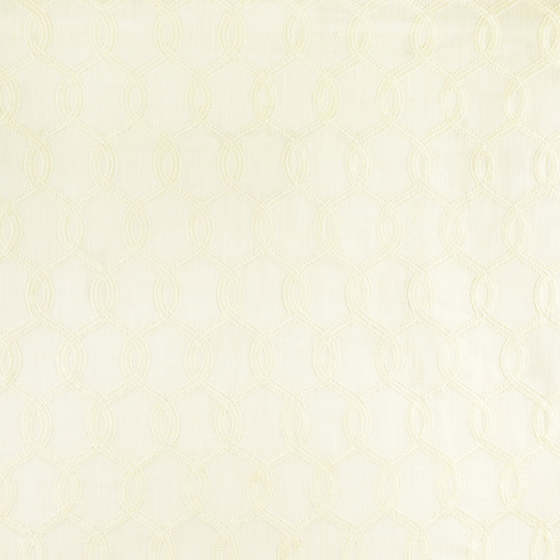 Tissu brodé Gresham, Neige
