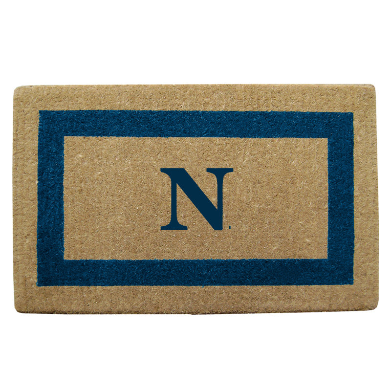 Robuste 36 po x 22 po tapis de porte extérieur antidérapant, Bleu, N